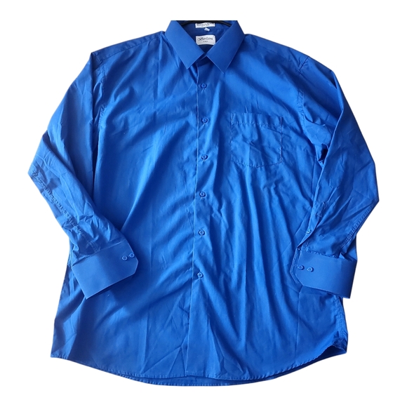 Berlioni Italy Other - Men's Blue Dress Shirt